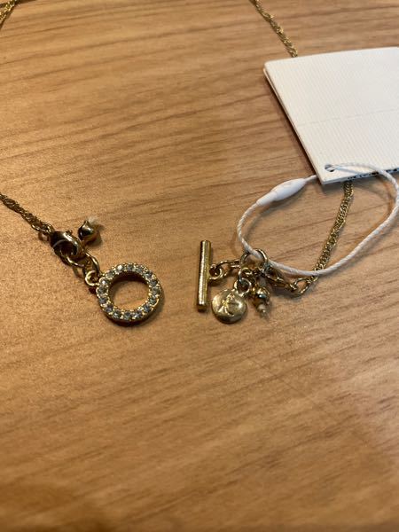 このネックレスですが、丸い大きいリングのところに、棒状のTバーを通せばよいのでしょうか？