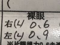 視力検査の結果の見方を教えてください 右 L 0 6左 L Yahoo 知恵袋