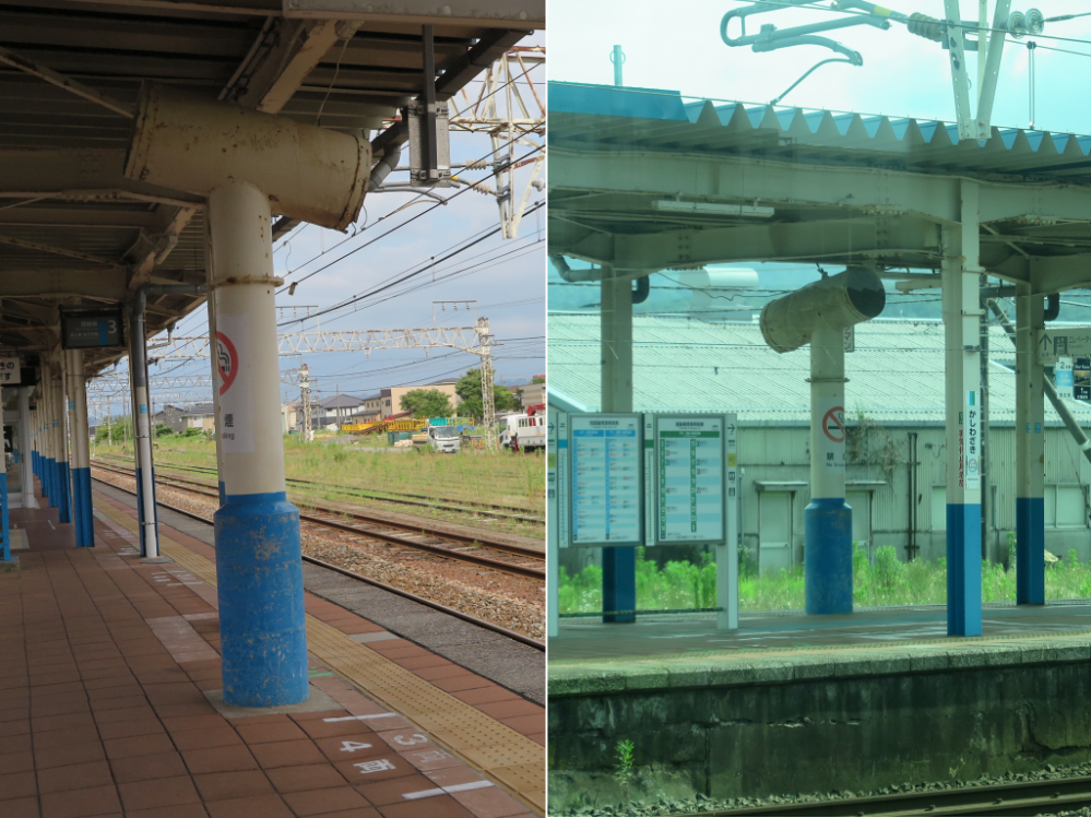 これはなんですか。 新潟県柏崎駅の３番線ホームにあるものです。