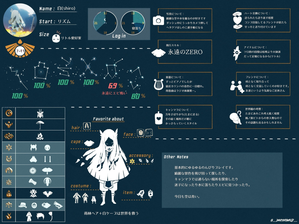 Skyの自己紹介カードを作成したいのですが この自己紹介カード Yahoo 知恵袋