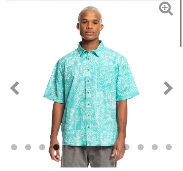 回答急募‼️ この水色のアロハシャツに合うコーデってどんなのがありますか？ 白パンを履いてしまうと、ハワイのホテルの従業員っぽくなってしまう気がしました。