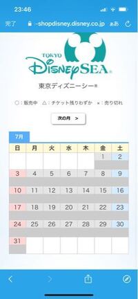 ディズニーストアクラブのチケット購入画面なのですが この でもない Yahoo 知恵袋