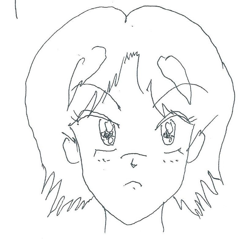 中3でこの絵はどう思いますか？直した方がいい所など教えて頂きたいで