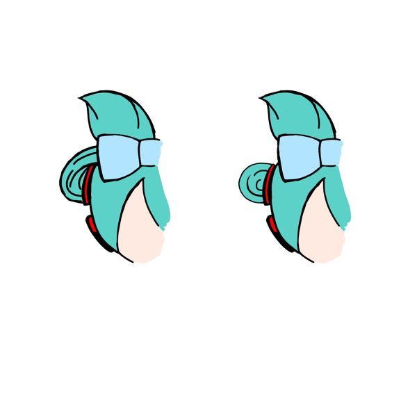 シナモンミクの髪型ってどっちが正解なんですか 左です Yahoo 知恵袋