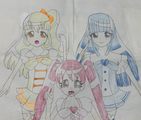 この創作プリキュアにタイトル付けてほしいです ミラクルレインボープリキ Yahoo 知恵袋