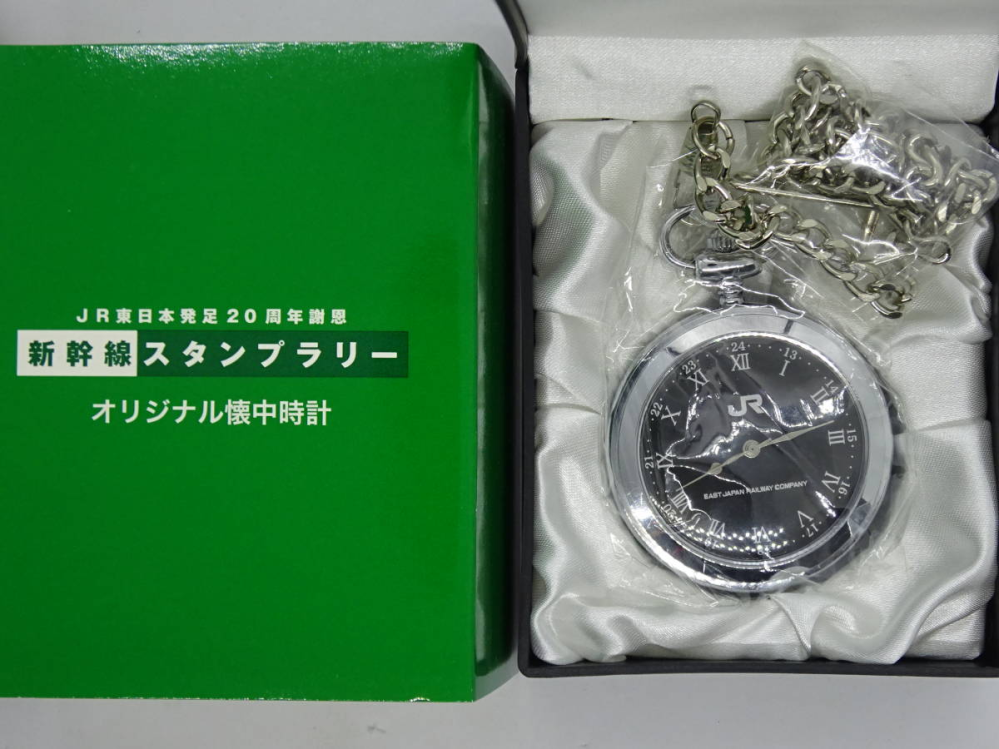 JR東日本発足20周年謝恩新幹線スタンプラリーでもらった懐中時計の電池
