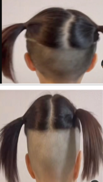 上の画像は３ミリ刈り上げで下の画像は０．８ミリ刈り上げです。女子で通常時は髪を下ろしているのですが、どちらの刈り上げの方が良いですか？