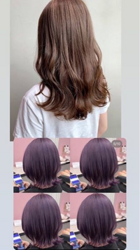 急募ヘアカラー紫カラーブリーチラベンダーこの画像の茶色の感じからブリーチ Yahoo 知恵袋