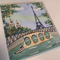 写真のエッフェル塔の水彩画には Evanのサインが入っていますが 有名な Yahoo 知恵袋