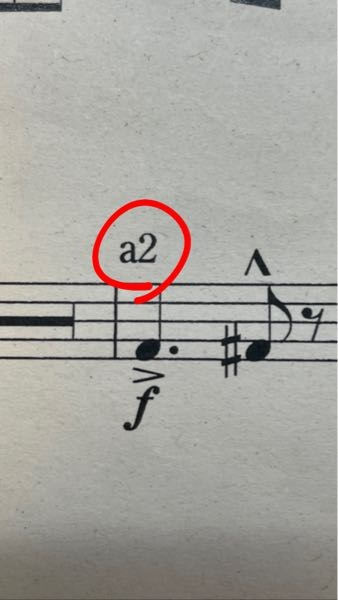 吹奏楽部ホルンhrこの写真でa2ってなんですか Yahoo 知恵袋