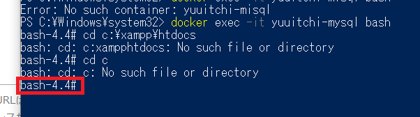 Windowsのdockerのコンテナーのmysqlを使ってるんですが Yahoo 知恵袋