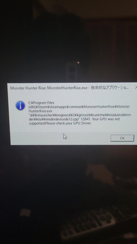 Steamでモンハンriseを購入し 起動しようとしましたが Yahoo 知恵袋