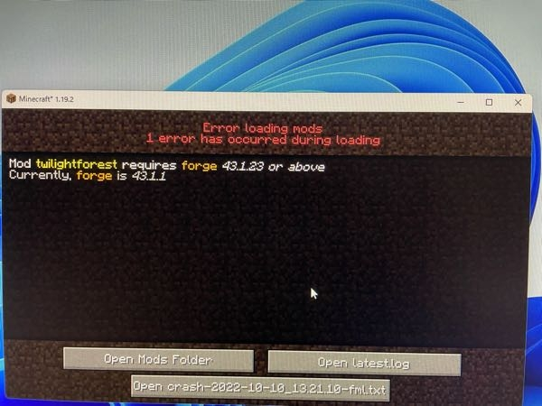 マイクラで黄昏の森modを入れたいです 以下のリンクhttps Yahoo 知恵袋