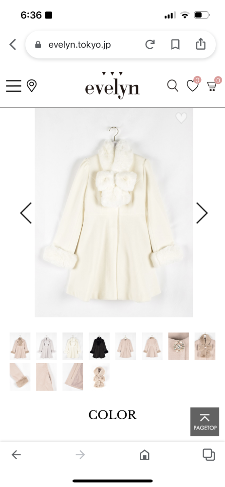 evelynのコートを買う予定なのですが身長158くらい(体型は普通)だ