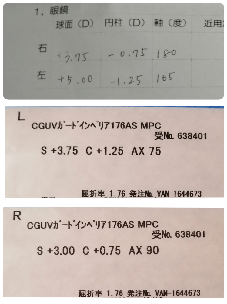 先日、某メガネ屋さんで子供のメガネを購入しました。使用したレン 