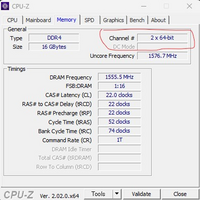 CPU-Zでメモリdualと表示されないのですがデュアルチャンネルになってるのでしょうかー 