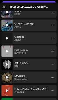 Mamavoteのspotifyでの投票方法について質問です 投票したい Yahoo 知恵袋