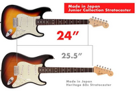 ギターについて質問です！

Fenderのジュニアコレクションが気になってるのですが、やはりスケールが小さくなると 弾きやすさもだいぶ変わるんですかね？ 