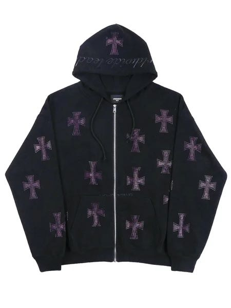 unknown パーカー ラインストーン 紫 UNKNOWN LONDON(アンノウン・ロンドン)商品ページ - Cross