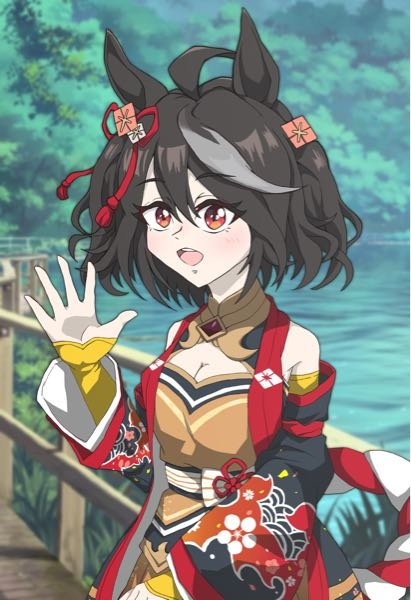 フレーム付き＊ウマ娘 キタサンブラック×サトノダイヤモンド 手描きイラスト色紙 サトノダイヤモンドを描きました💎 ・ ・ ・ #ウマ娘 #キタサン