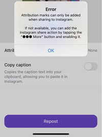 インスタ 保存アプリ repost

今までインスタの画像やストーリーの保存にrepostというアプリを使っていましたが、エラーが出るようになり、保存できなくなってしまいました。 和訳してみたのですが意味がわからず。。。

repost使ってる方や、うまく英語を和訳できる方、お知恵をお貸しください。m(_ _)m