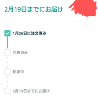 発送通知が無いまま突然Amazonの荷物が届きました。履歴がこの様