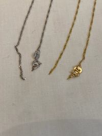 何もしてないのにK18ネックレスが切れました。 - 画像を載せ