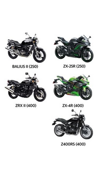 高校生です
初バイクでkawasakiのバイクを
買おうと思っています
候補は下の画像の車種です
他にもいいのあったら教えてください
予算は100万程度で考えています 長く乗り続けられるバイクがいいです

ZRX400のデザインが
かっこよくて好きで欲しいんですが
もう20年程前のバイクなので
長く乗り続けることを考えた場合
パーツが出なくなったりエンジンの寿命的に
心配です

そうなるとN...