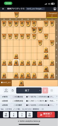 将棋AI将棋ウォーズ棋神アナリティクスど初心者です - 棋神