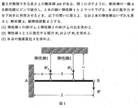 コイン100枚です。材料力学についての問題です。以下の問1,2,3の解法