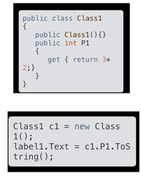 プログラミングの問題で解けないものがあるので解いて欲しいです。

上記のClass1が定義されているときに、 下記のコードを実行すると、label1のテキストにはどのような結果が表示されるか教えて下さい。
選択肢は ①6 ②6.0 ③null です。