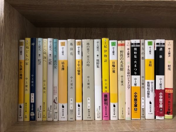 中上健次の小説の発表順を教えてください。随筆などを除いた中上