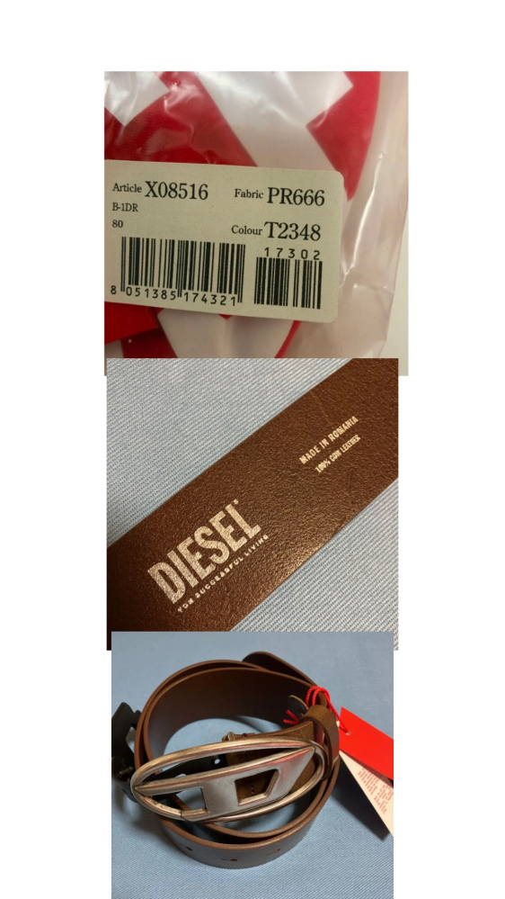 このdieselベルトは本物ですか？至急で教えてください！ - Yahoo