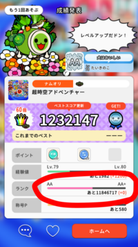 太鼓の達人リズムコネクトで曲をやってもランクのスコアが上がらない時があるんですけどどういう仕組みなんですか？ 