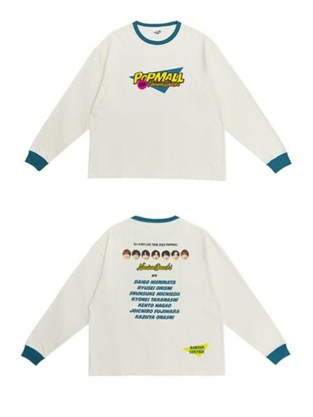 なにわ男子の今年のPOPMALLツアーTシャツ(プリント)を洗