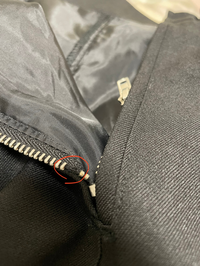 至急です！スカートのチャックのエレメントが欠けてしまいました 