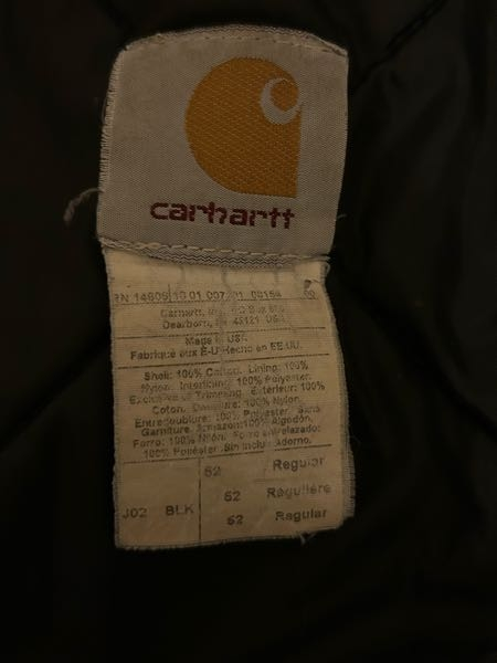 カーハートの年代を教えてください。古着屋で買いました。RN14