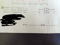 数1数学のデータの外れ値の問題です
解き方を教えて欲しいです。 