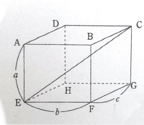 図の直方体のCEの長さを求めよ。 この問題の解説を分かりやすく教えてください！
