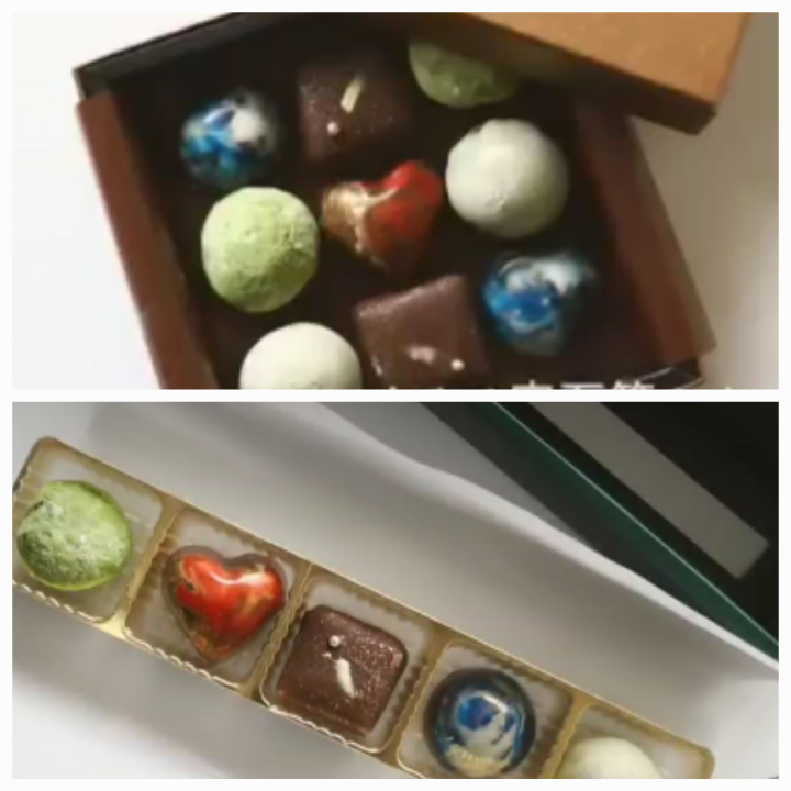 チョコレートのラッピングどちらの方がオシャレだと思いますか