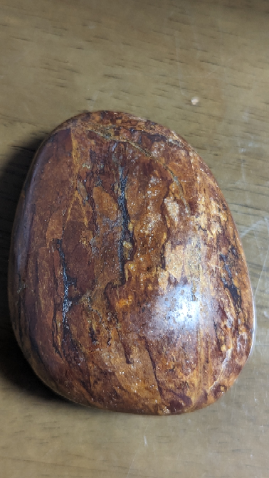 静岡県の天竜川の河原で拾った石です。サンドペーパー磨いてしまったのですが、この石が珪化木の可能性はあるでしょうか？チャートとも違う感じがしますし、表面に細かい穴が沢山開いてます。