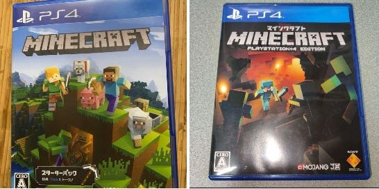 マインクラフト 写真のマイクラは二つとも統合版ですよね？ 何か違うのでしょうか？右と左で値段に差があったので気になりました。
