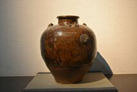 #XG330時代物・呂宋壺・三耳壺・茶壺・茶道具・骨董・アンティーク 茶人花押印 ルソン壺/呂宋壺 茶壺 P164｜骨董店 のびる 古美術