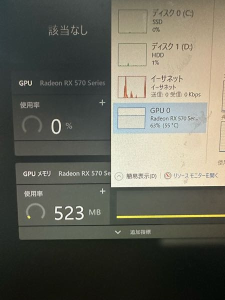 写真の通りタスクマネージャーの表示がおかしいのですが治す方法あ