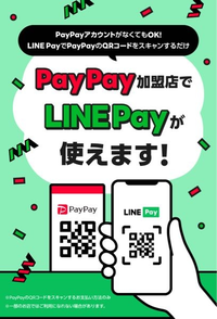 PayPayとLINEpayは統合されてますが、疑問があります。
paypayのQRコードを読み取ってLINEpay決済できるのは知ってます。 しかし、例えば「paypayのみ使える店(LINEpayはマークが無い店)であり、QRは店舗に置いてない(バーコード決済のみ)」の店の場合、LINEpayでpaypayのバーコード決済はできますか？