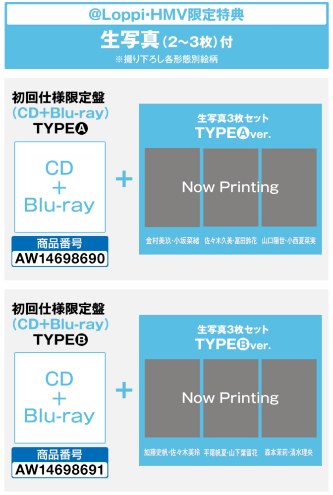 日向坂46のCDに封入されている生写真について質問です。タイ