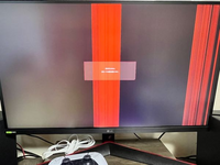 LGのモニター27GN800-Bの不具合について。写真の通り画面に線が LGのモニター27GN800-Bの不具合について。写真の通り画面に線が