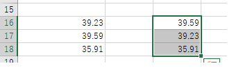 Excel2019を使用しており、写真のようにA16～18に数値が書いてあったとします。 このとき、C16～18に、先の数値を降順あるいは昇順に自動ソートできる関数などあれば、御教示頂けないでしょうか。宜しくお願い致します。