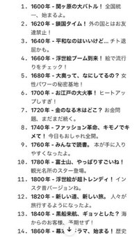 ChatGPTに「日本の歴史を江戸時代から西暦2000年までを20年ごと