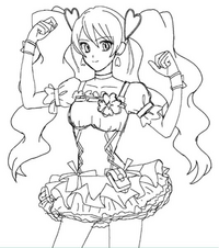 イラスト添削お願いします。画像の子はフレッシュプリキュアのキュアピーチです。これから色塗りに挑戦したくてその前に添削してもらいたいです。辛口でお願いします
・どこがおかしいか
・どう直せばいいか 他にもポーズの事など、違和感を感じたらどんな方法でも構いません。教えて欲しいです。(赤ペンや文章ほんとになんでもいいです)よろしくお願いします。